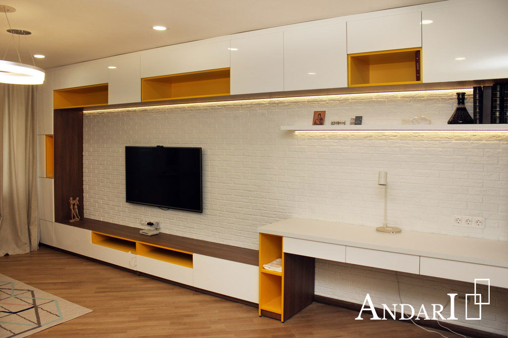 Встроенная мебель для гостиной Андари