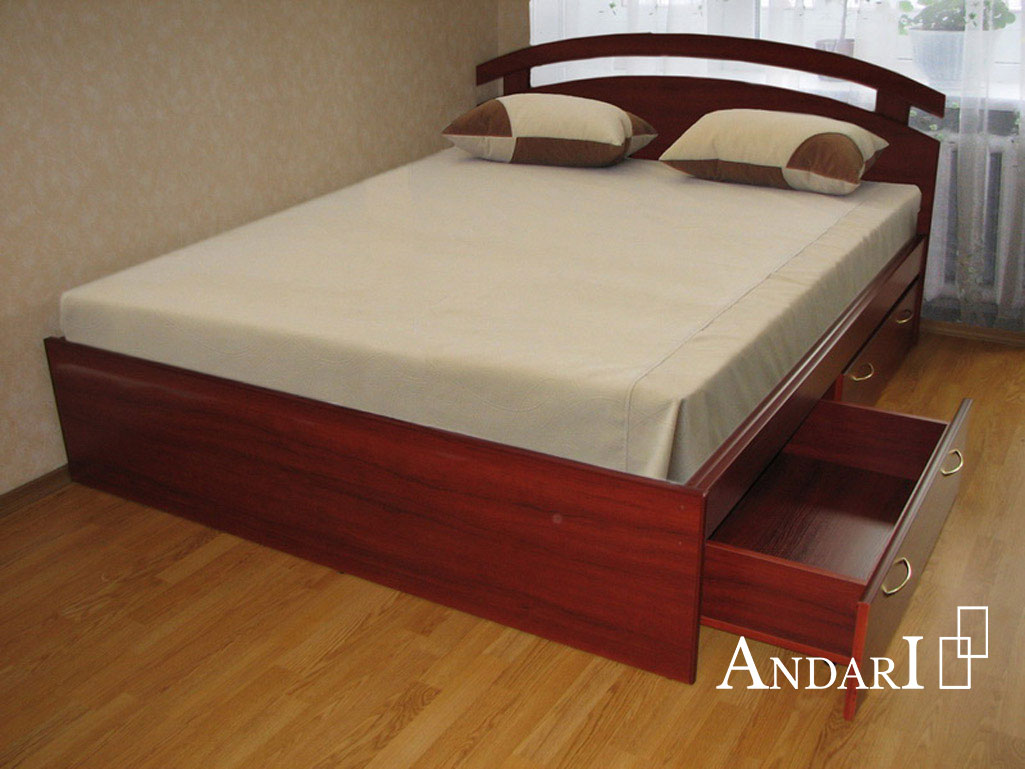 Кровать с двумя выдвижными ящиками - Андари